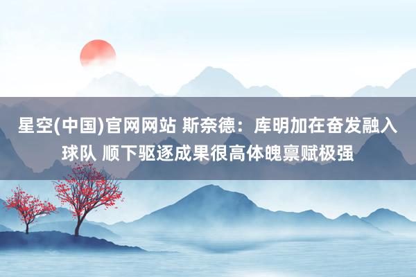 星空(中国)官网网站 斯奈德：库明加在奋发融入球队 顺下驱逐成果很高体魄禀赋极强