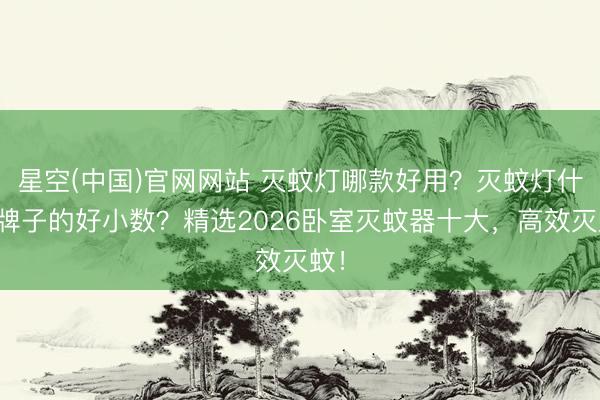 星空(中国)官网网站 灭蚊灯哪款好用？灭蚊灯什么牌子的好小数？精选2026卧室灭蚊器十大，高效灭蚊！